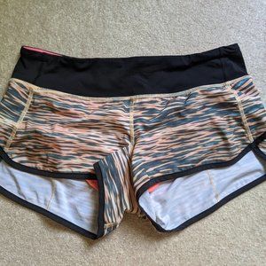 Lululemon Speed Shorts - Tiger Water